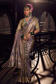 Picture of Creative Pure Viscose Tissue Designer Saree for Wedding, Reception, and Pre-Wedding Shoot