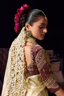 Picture of Royal Pure Viscose Tissue Designer Saree for Wedding, Reception, and Pre-Wedding Shoot