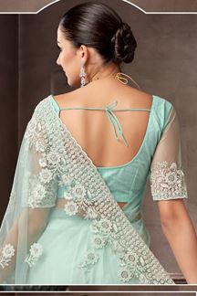 Picture of Royal Net Designer Saree for Engagement, Reception, and Parties