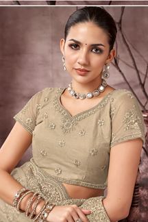 Picture of Fascinating Net Designer Saree for Engagement, Reception, and Parties