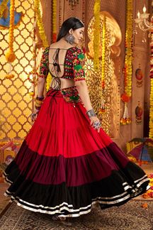 Picture of  Charismatic Viscose Cotton Designer Navratri Lehenga Choli for Garba Dance and Festival Celebrations