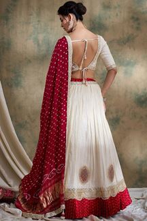 Picture of Trendy Off-White Designer Wedding Lehenga Choli for Wedding, Reception, and Sangeet