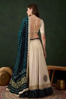 Picture of Exuberant Off-White Designer Wedding Lehenga Choli for Wedding, Reception, and Sangeet