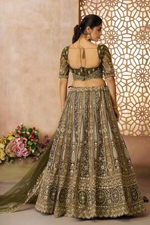 Picture of Exuberant Designer Bridal Lehenga Choli for Mehendi, Wedding, and Reception