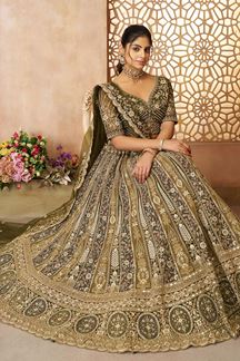 Picture of Exuberant Designer Bridal Lehenga Choli for Mehendi, Wedding, and Reception