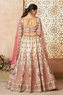 Picture of Fascinating Designer Bridal Lehenga Choli for Engagement, Reception, and Pre-Wedding Shoot