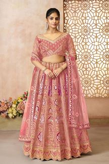 Picture of Flamboyant Designer Bridal Lehenga Choli for Wedding, Reception, and Pre-Wedding Shoot
