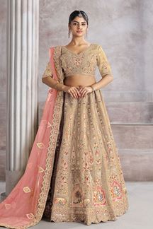Picture of Classy Designer Bridal Lehenga Choli for Engagement, Reception, and Pre-Wedding Shoot