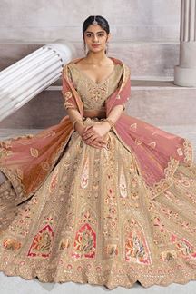 Picture of Classy Designer Bridal Lehenga Choli for Engagement, Reception, and Pre-Wedding Shoot