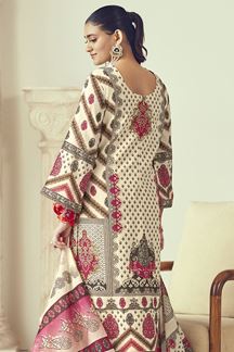 Picture of  Charismatic Designer Straight Cut Suit for Festivals, Sangeet, and Parties (Unstitched suit)