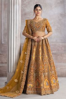 Picture of Royal Designer Bridal Lehenga Choli for Haldi, Wedding, and Reception