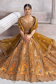 Picture of Royal Designer Bridal Lehenga Choli for Haldi, Wedding, and Reception