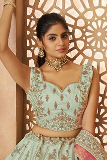 Picture of Irresistible Designer Bridal Lehenga Choli for Engagement, Reception, and Mehendi