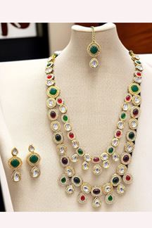 Picture of  Lovely Designer Necklace Set for Wedding, Reception, and Sangeet