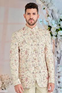 Picture of Attractive Designer Men’s Bandhgala for Engagement, Reception, and Sangeet