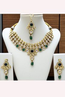 Picture of  Surreal Designer Necklace Set for Wedding, Reception, and Mehendi