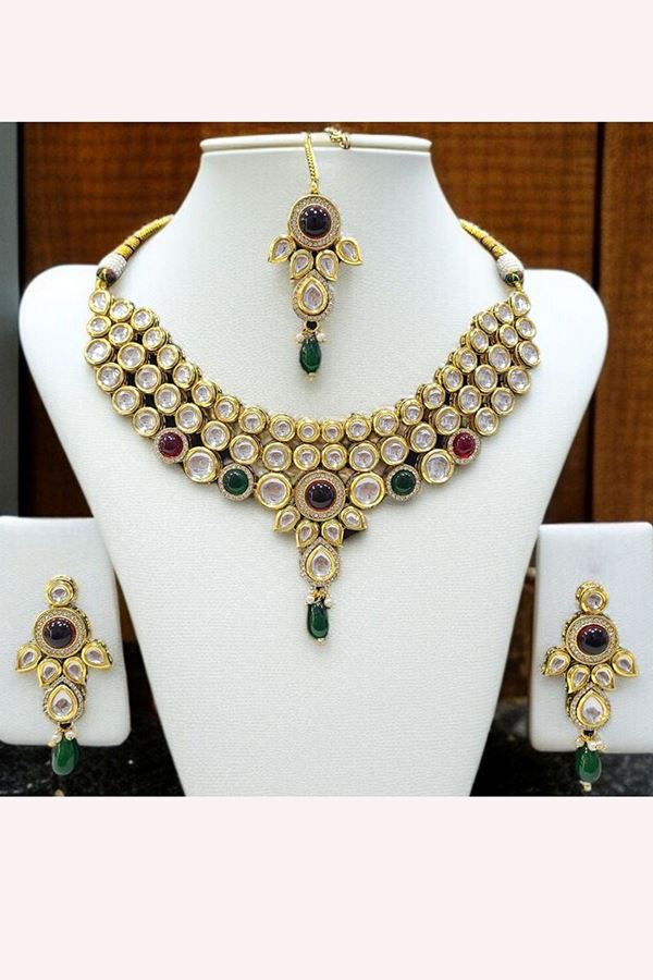 Picture of  Charming Designer Necklace Set for Wedding, Reception, and Sangeet