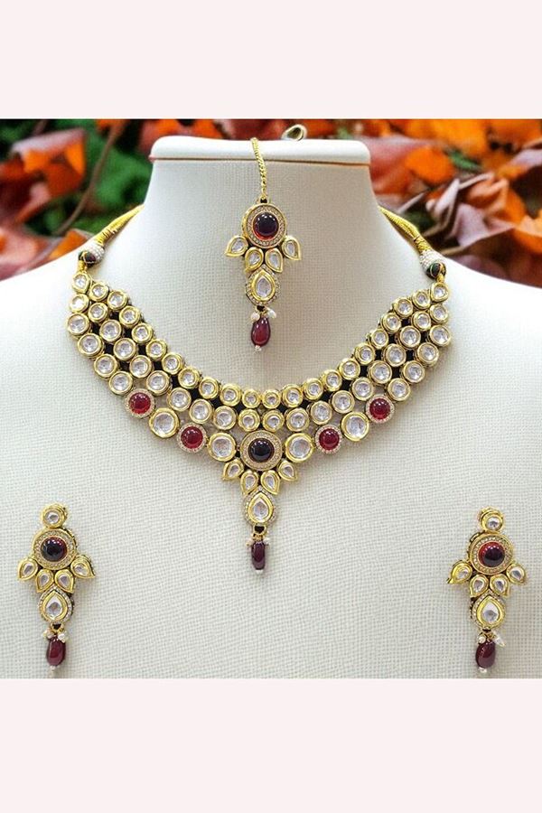 Picture of  Flawless Designer Necklace Set for Wedding, Reception, and Sangeet