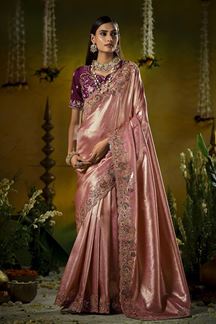 Picture of  Bollywood Silk Designer Saree for Wedding and Reception