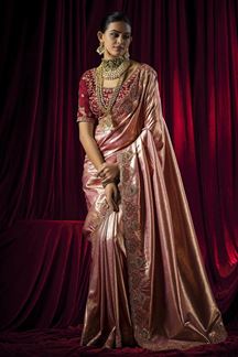 Picture of  Glamorous Silk Designer Saree for Wedding and Reception