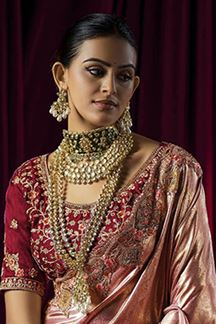 Picture of  Glamorous Silk Designer Saree for Wedding and Reception