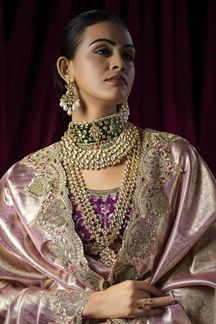 Picture of  Exquisite Silk Designer Saree for Wedding and Reception