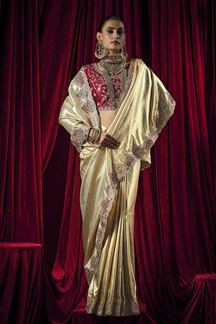 Picture of  Attractive Silk Designer Saree for Wedding and Reception