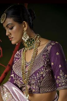 Picture of  Breathtaking Silk Designer Saree for Wedding and Reception