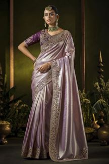Picture of  Appealing Silk Designer Saree for Wedding and Reception