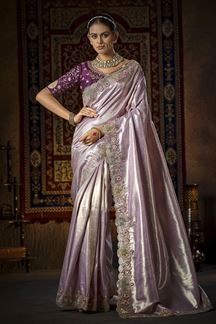 Picture of  Royal Silk Designer Saree for Wedding and Reception