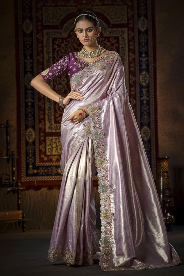 Picture of  Royal Silk Designer Saree for Wedding and Reception