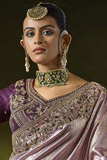 Picture of  Appealing Silk Designer Saree for Wedding and Reception