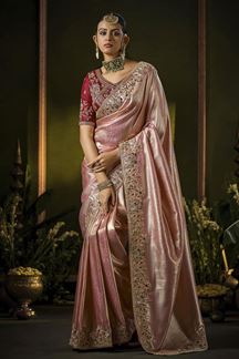 Picture of  Astounding Silk Designer Saree for Engagement, Wedding and Reception