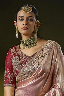 Picture of  Astounding Silk Designer Saree for Engagement, Wedding and Reception