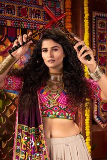 Picture of  Lovely Designer Navratri Lehenga Choli for Garba Dance and Festival Celebrations