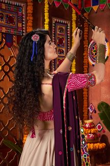 Picture of  Lovely Designer Navratri Lehenga Choli for Garba Dance and Festival Celebrations