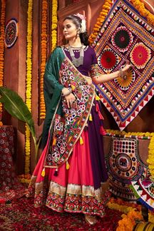 Picture of  Fascinating Designer Navratri Lehenga Choli for Garba Dance and Festival Celebrations
