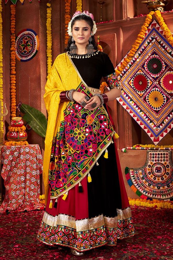 Picture of  Exuberant Designer Navratri Lehenga Choli for Garba Dance and Festival Celebrations