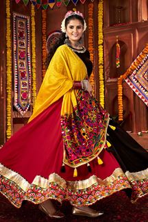 Picture of  Exuberant Designer Navratri Lehenga Choli for Garba Dance and Festival Celebrations