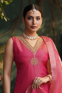 Picture of Alluring Designer Straight Cut Suit for Festivals, Sangeet, and Parties