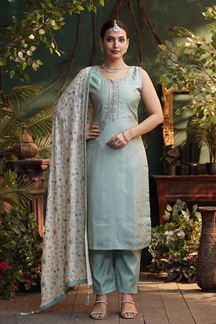 Picture of Royal Designer Straight Cut Suit for Festivals, Sangeet, and Parties