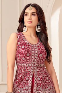Picture of  Glamorous Designer Palazzo Suit for Reception, Sangeet, and Parties
