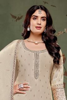 Picture of  Glorious Designer Palazzo Suit for Engagement, Reception, and Sangeet