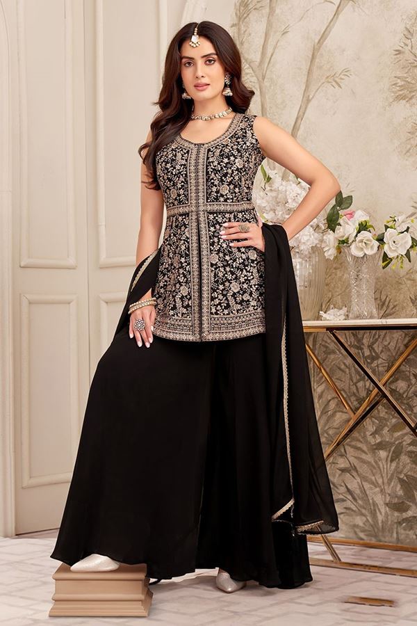 Picture of  Captivating Designer Palazzo Suit for Sangeet and Parties