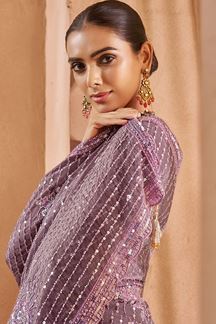 Picture of  Impressive Tissue Silk Designer Saree for Engagement, Sangeet, and Parties