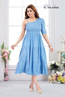 Picture of  Captivating Sky Blue Designer Outfit for Sangeet and Parties