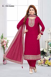 Picture of  Alluring Designer Straight Cut Suit for Festivals, Sangeet, and Parties