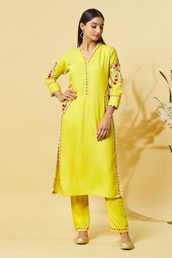 Picture of  Divine Designer Kurti for Haldi, Sangeet, and Parties