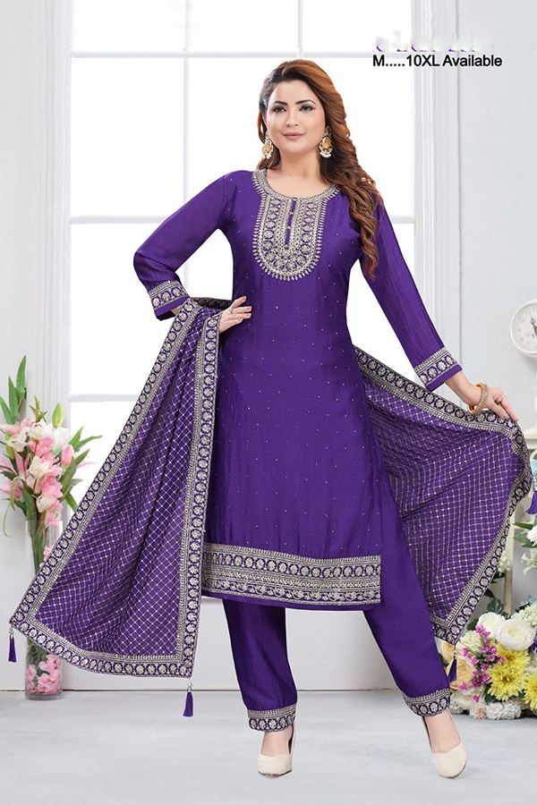 Picture of  Exquisite Designer Straight Cut Suit for Festivals, Sangeet, and Parties