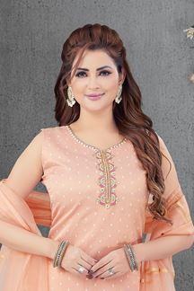 Picture of  Bollywood Designer Straight Cut Suit for Festivals, Sangeet, and Parties
